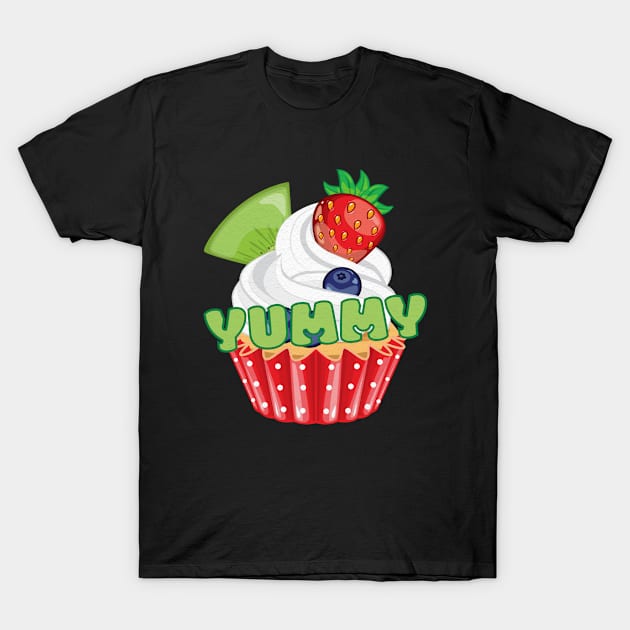 Yummy Capcake T-Shirt by Odetee